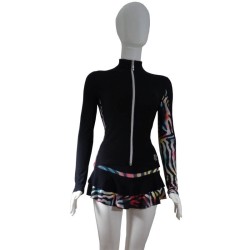 Veste de patinage artistique Thuono Animal noir